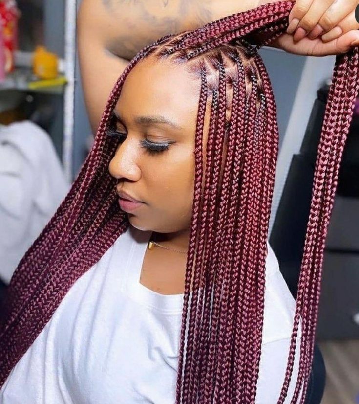 Styling a Knotless braids